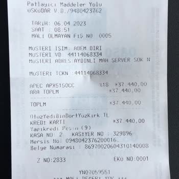 A101 APEC APX5 Motor Teslim Edilmedi