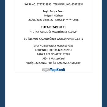 TurkNet Erken Gelen Fatura