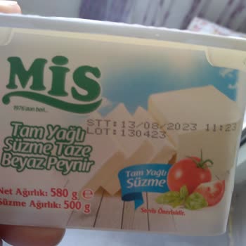 Mis Peynir Kapağı Daha Açılmadan Şişti Bomba Gibi