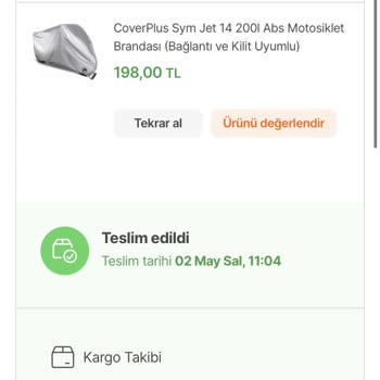 AutoEn Yanlış Ve Küçük Beden Gönderilmiş Branda