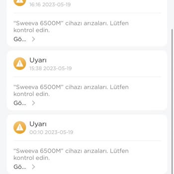 TCL Electronics Sweeva 6500M Fırça Uyarısı Kronik Sorun