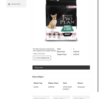 Pet Gross Siparişim Kargoya Verilmedi Mağdurum