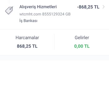 Wtcmht.com Kartımdan Fazla Para Çekildi