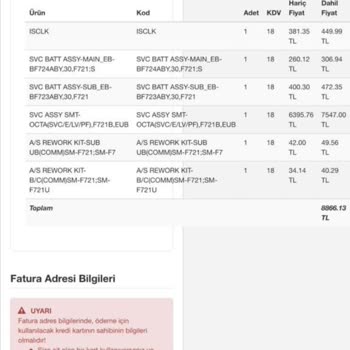 Netaş Garanti Servis Fahiş Fiyatlandırma!