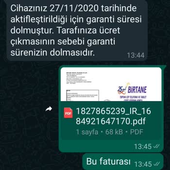 Birtane Telekom Telefonumu Önceden Aktifleştirmişler