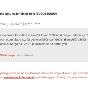 Hepsiburada Olumsuz Görüşlü Yorumları Sansürlüyor!