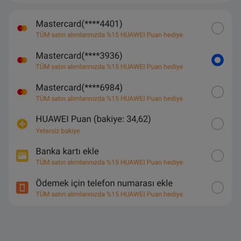 Huawei App Gallery Ödeme Reddedildi