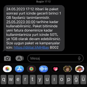 Turkcell 1 GB Aşım Paketi