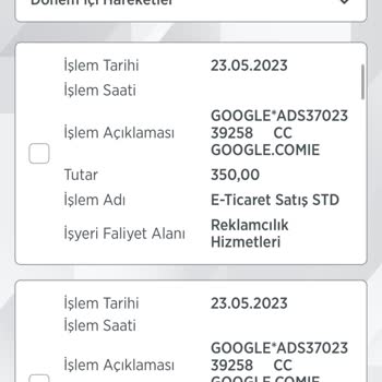 Google, Banka Kartımdan İzinsiz Para Çekti