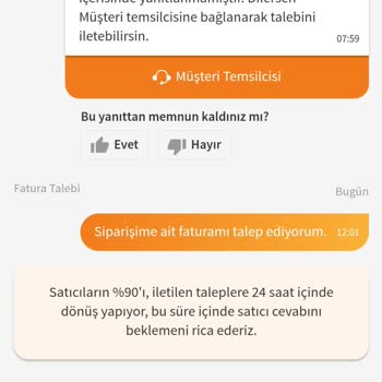 NS'den Faturasız Ürün Ve Mesajlara Cevap Vermeme!