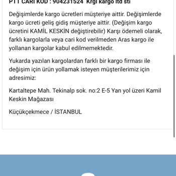 Kamil Keskin Butik Değişim Yapamıyormuş