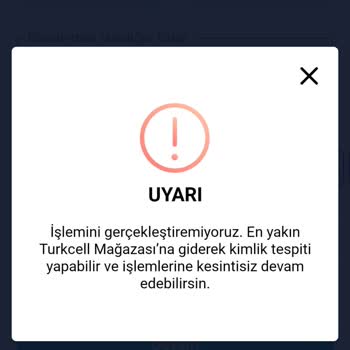 Turkcell Paycell Kimlik Doğrulama İstemesi