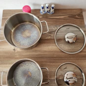 Jumbo Çelik Tencere Seti Kararma Yapıyor Lekeleniyor