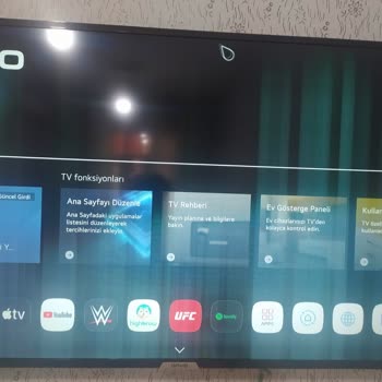 Onvo TV Ekranı Bir Hafta Olmadan Renkli Çizikler Çıktı Ekranda