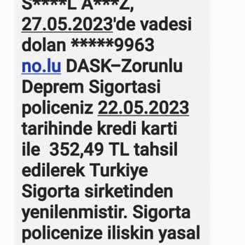 VakıfBank Sigorta, DASK, Kart Aidatı Sorunu