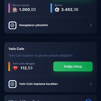 1win Para Olmayan Bonus