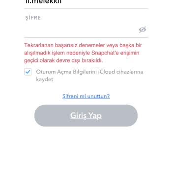 Snapchat Devre Dışı Bırakıldı