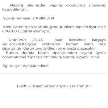 Nubi Sleep Sipariş Durumum Hakkında Dönüş Yok