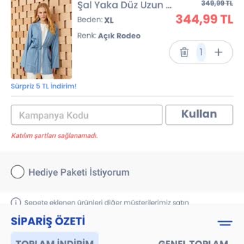 LC Waikiki Online Alışverişte Vaat Edilen Kuponu Kullanamamak