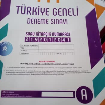 Yanıt Yayınları Deneme Kitapçığı Çözümleri Bulunamıyor