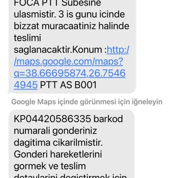 PTT Kargo Ürünü Teslim Etmiyor.