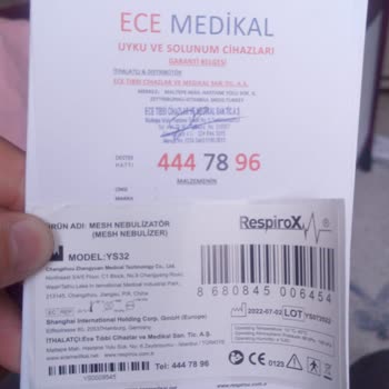 Ece Medikal Respirox YS32 Nebülizatör Bozuldu Muhatabı Yok