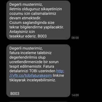 Vodafone 35bin TL'lik Hatalı Fatura