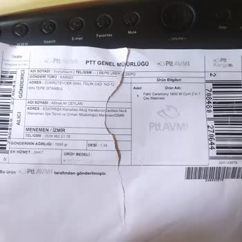 Ürün Eksik Ve Epttavm Ye Ulaşılamıyor.