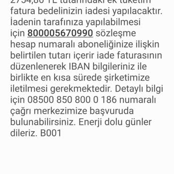 Aydem Gerçek Dışı 2019 Tarihli Borç Mesajı