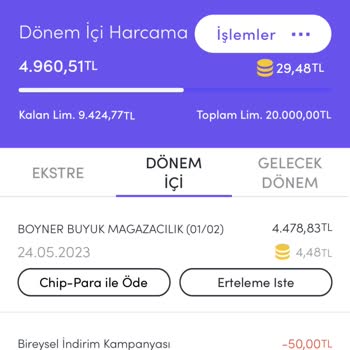 Boyner Kartımla Yapılan İnternet Alışverişi İptali