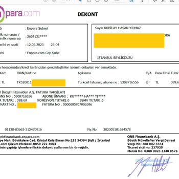 Turkcell Kredi Kartı İle Ödediğimiz Faturaları İspat Edemiyoruz.