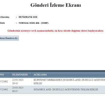 Kuryenet Dudullu Kredi Kartım Gelmiyor. 10 Gün Oldu