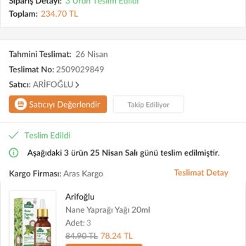 Trendyol Kargo Takibi Yapılıp Ücret İadem Gerçekleşsin