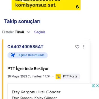 PTT Kargo PTT İşyerinde Bekliyor Yazıyor