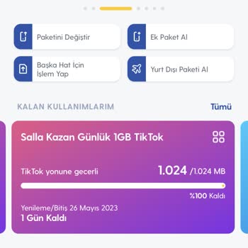Turkcell Salla Kazan'dan Paket Kazandım, Fakat Kendi Kotamdan İnternet Düşüyor
