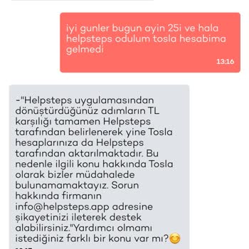 Help Steps Paralarım Gelmedi Ve Adim Dönüşmüyor