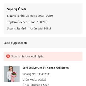 Çiçek Sepeti İki Siparişimde Başarısız Oldu