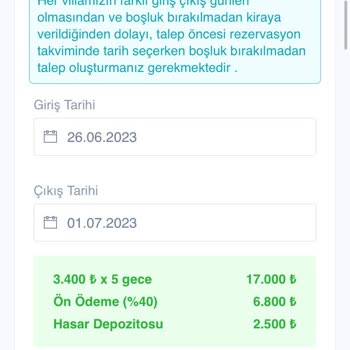 Evillakirala.com.tr'dan Tatil Villası İçin Ödeme Yaptım Ama Para İadesi Alamıyorum