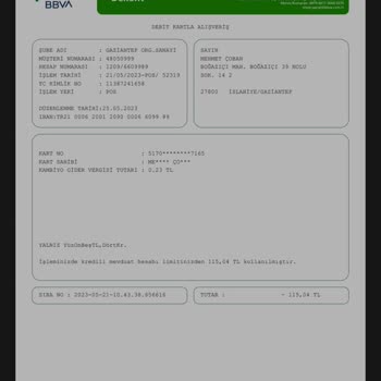 Garanti Bankası Paracard İm'dan İzinsiz Para Çekildi