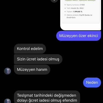 Yoya Bebek Arabası Siparişimizi Beklerken Para İadesi Geldi