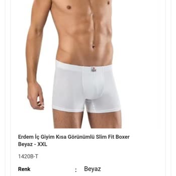 Erdem İç Giyim'den Aldığım Dar Kalıplı Ve Kötü Lastikli Boxerlarım