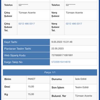 Sürat Kargo Ürün Teslimi Yapmıyor