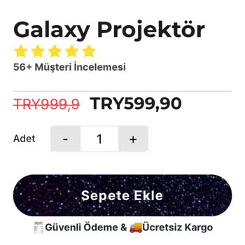 Galaksiprojektor.com Siparişin Gelmemesi