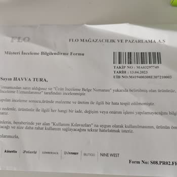 FLO'dan Aldığım Garantili Lumberjack Spor Ayakkabın Garantiye Girmeli