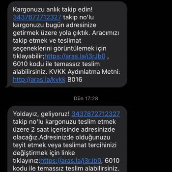 Aras Kargo Adres Teyidi Sorunu