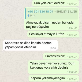 Shelby Silver Firmasının Beni Mağdur Etmesi