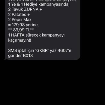 Kampanya Kullandırtmayan Merzifon Öncü Döner