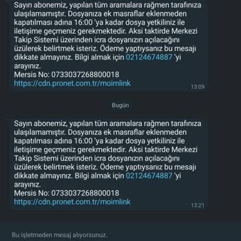 Pronet Abone Olmadığım Halde Haciz Başlattı