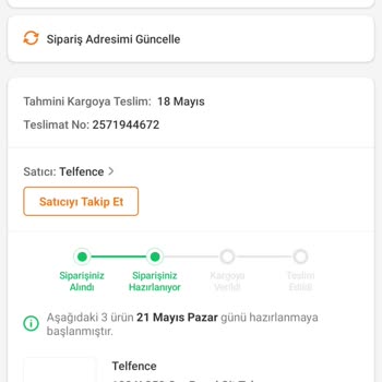 Telfence Firması Ürünü Göndermiyor