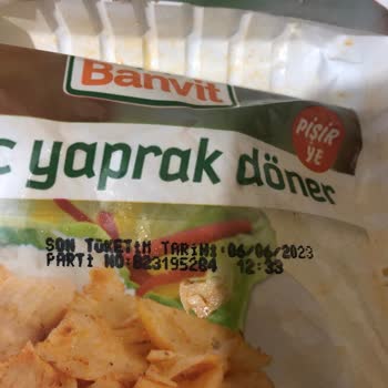 Çiğ Paketlenmiş Banvit Tavuk Yaprak Döneri